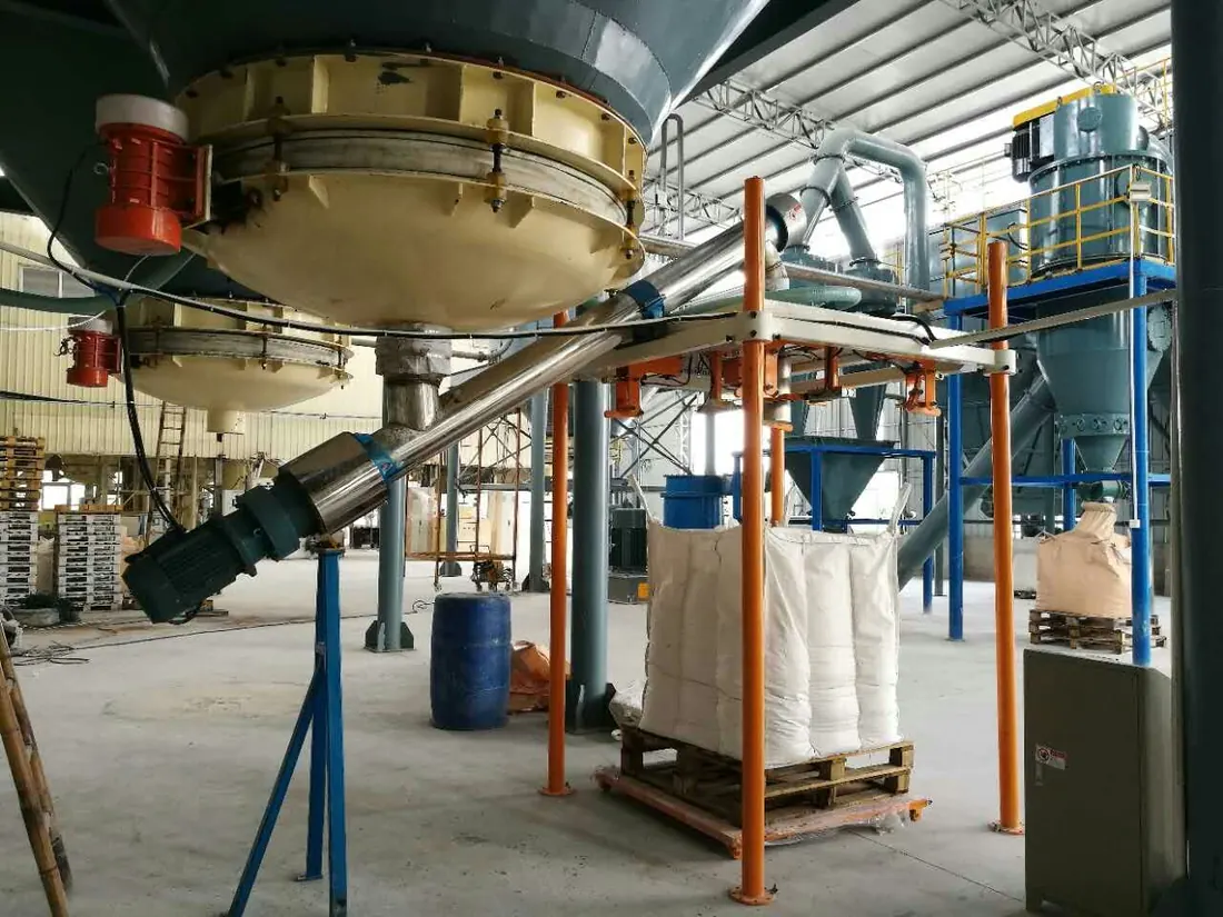 Limestone powder big bag filling